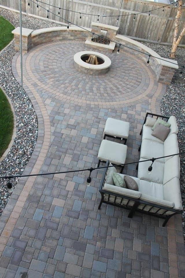 Picture patio fire pit builder charlotte nc weddington waxhaw lake wylie fort mill rock hill sc
