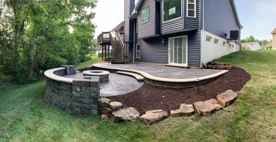 Picture hardscape boulder accents contractor charlotte nc weddington waxhaw lake wylie fort mill rock hill sc