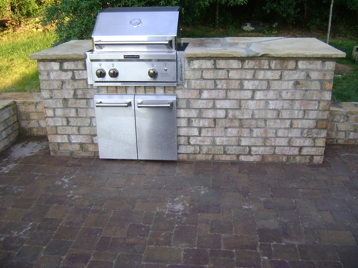 Picture outdoor kitchen grill insert charlotte nc weddington waxhaw lake wylie fort mill rock hill sc