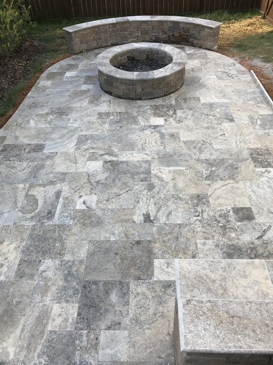 Picture paver patio fire pit builder charlotte nc weddington waxhaw lake wylie fort mill rock hill sc