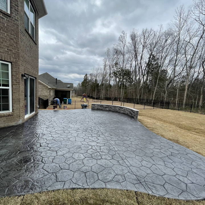 Picture stamped concrete patio builder charlotte nc weddington waxhaw lake wylie fort mill rock hill sc